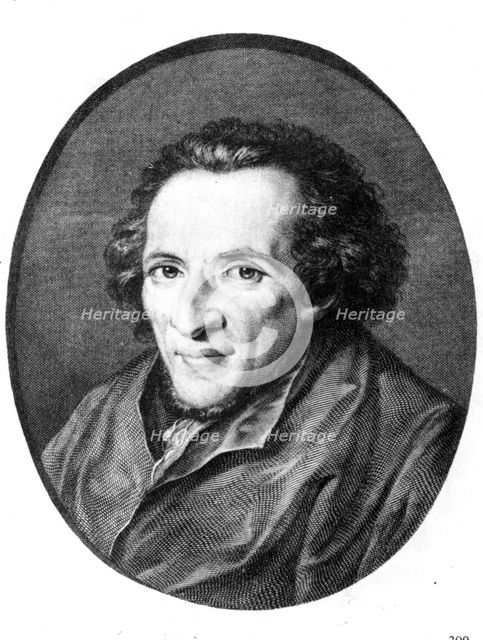 Moses Mendelssohn (1729-1786), German philosopher. Creator: Unknown.
