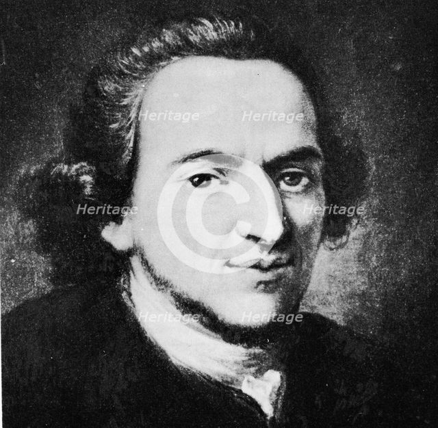 Moses Mendelssohn (1729-1786), German philosopher. Creator: Unknown.