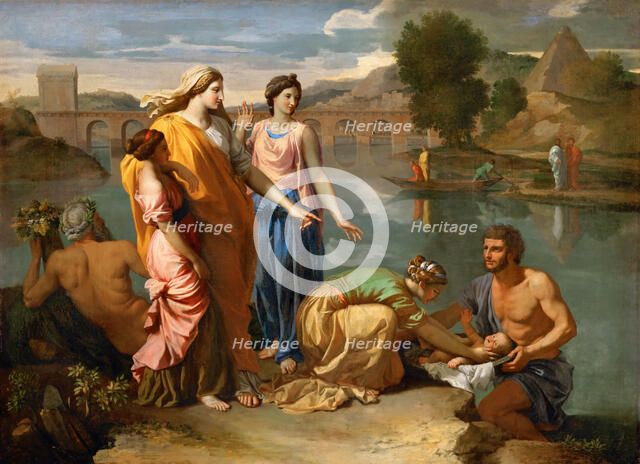 Moses Saved from the Water. Artist: Poussin, Nicolas (1594-1665)