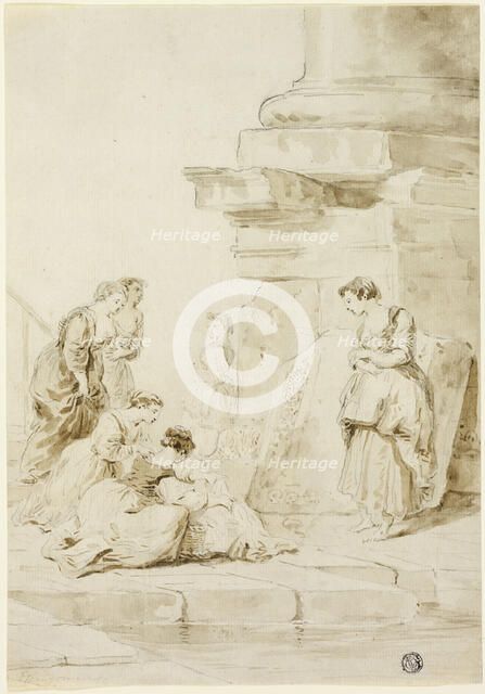 Moses Saved from the Waters, n.d. Creator: Hubert Robert.