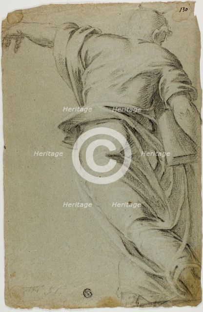 Moses Striding to the Left, Pointing with Left Hand, n.d. Creator: Unknown.
