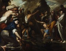 Moses Striking Water from the Rock, 1640-1645. Creator: Bellis, Antonio de (c. 1616-c. 1660)