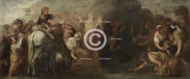 Moses Striking Water from the Rock, 1670.