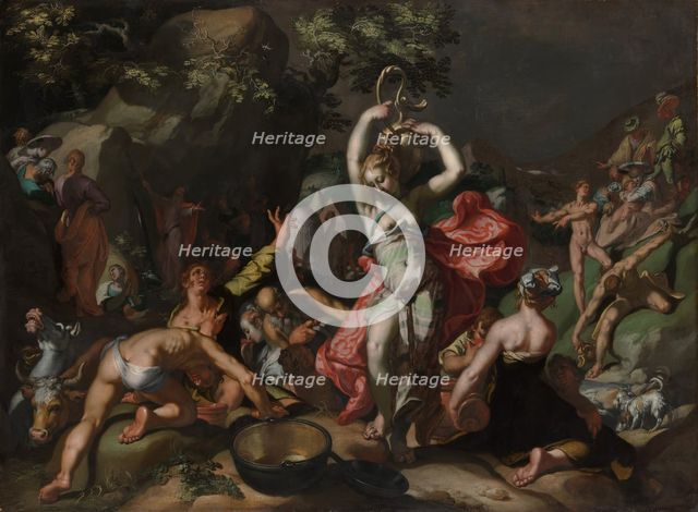 Moses Striking the Rock, 1596. Creator: Abraham Bloemaert.