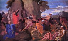 Moses Striking the Rock, 1649. Creator: Nicolas Poussin