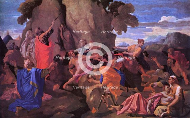 Moses Striking the Rock, 1649. Creator: Nicolas Poussin.