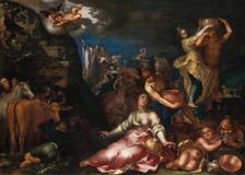 Moses Striking the Rock, 1611. Creator: Abraham Bloemaert