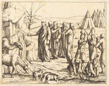 Moses Striking the Rock. Creator: Augustin Hirschvogel