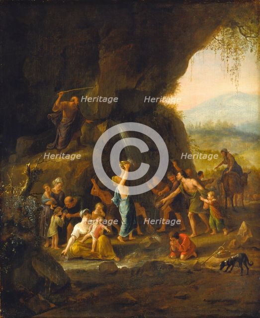 Moses Striking the Rock, c1648-1653. Creator: Jan Steen.