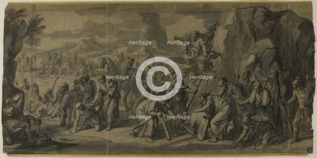 Moses Striking the Rock, n.d. Creator: Francois Verdier.