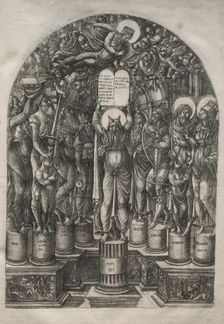 Moses Surrounded by the Patriarchs, before 1561. Creator: Jean Duvet (French, 1485-1561)