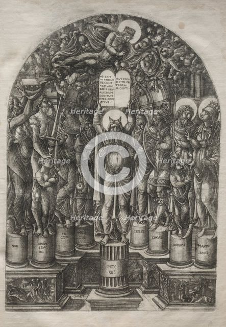 Moses Surrounded by the Patriarchs, before 1561. Creator: Jean Duvet (French, 1485-1561).