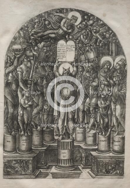 Moses Surrounded by the Patriarchs, before 1561. Creator: Jean Duvet (French, 1485-1561).