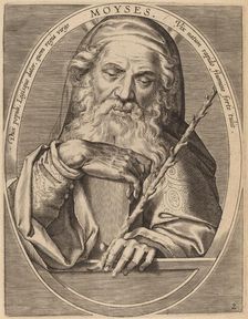 Moses, published 1613. Creator: Theodoor Galle