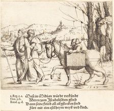 Moses Returns to Egypt from Midian, 1549. Creator: Augustin Hirschvogel