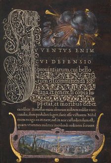 Moses Receiving the Ten Commandments: The Israelites Dancing around the Golden Calf, 1561-1562; illu Creator: Joris Hoefnagel