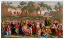 Moses's Testament and Death 1481-1482 (1870). Artist: Franz Kellerhoven