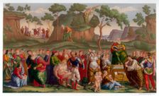 Moses's Testament and Death 1481-1482 (1870). Artist: Franz Kellerhoven