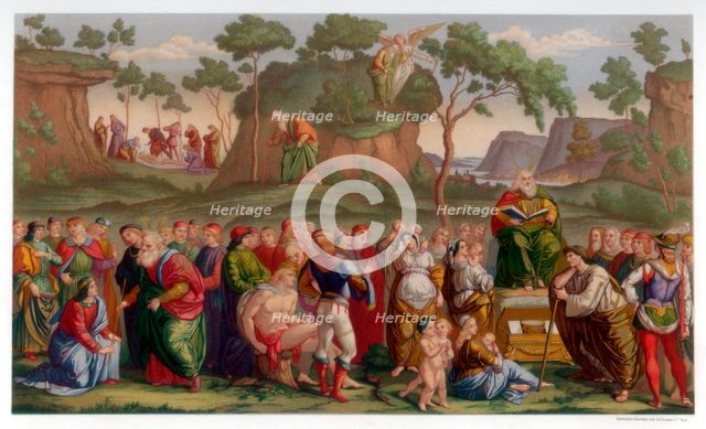 'Moses's Testament and Death', 1481-1482 (1870). Artist: Franz Kellerhoven