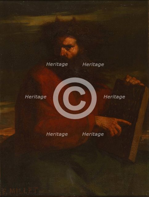 Moses with the Ten Commandments, 1841.