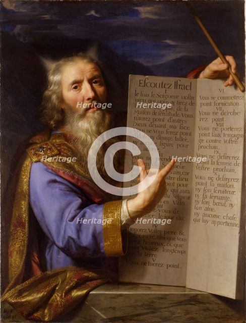 Moses with the Ten Commandments, c. 1650-1660.