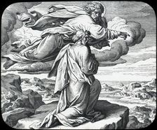 Moses views the land of Israel, 19th century. Artist: Julius Schnorr von Carolsfeld