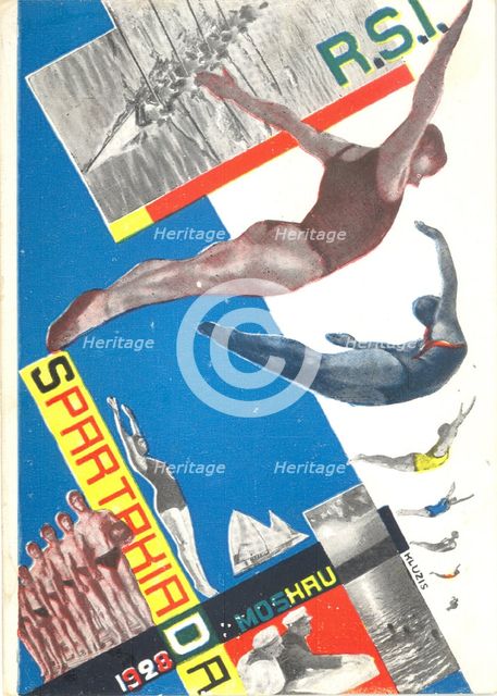 Moskau Spartakiada, 1928, 1928. Artist: Klutsis, Gustav (1895-1938)