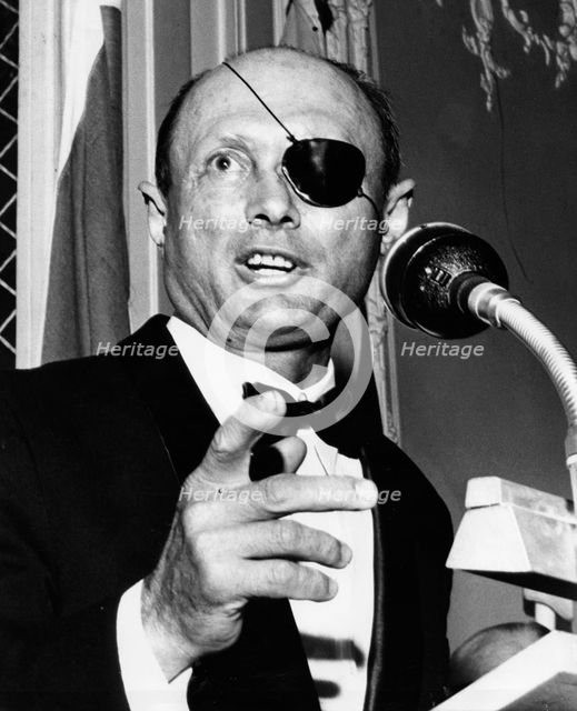 Moshe Dayan (1915-1981), Israeli General and politician, 1969. Creator: Unknown.