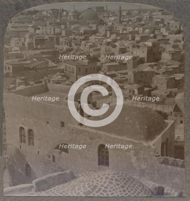 'Moslem quarter of Jerusalem, from the English School', c1900. Artist: Unknown.