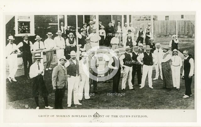 Mosman bowlers, c1905. Creator: Unknown.