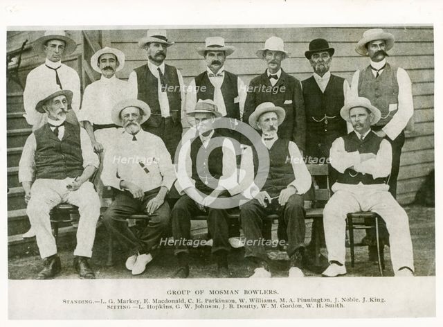 Mosman bowlers, c1905. Creator: Unknown.
