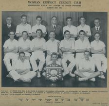 Mosman District Cricket Club. Creator: Unknown