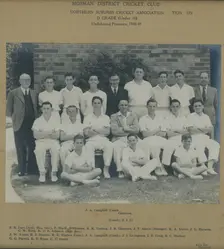 Mosman District Cricket Club. Creator: Unknown