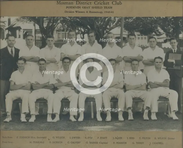 Mosman District Cricket Club. Creator: Unknown.