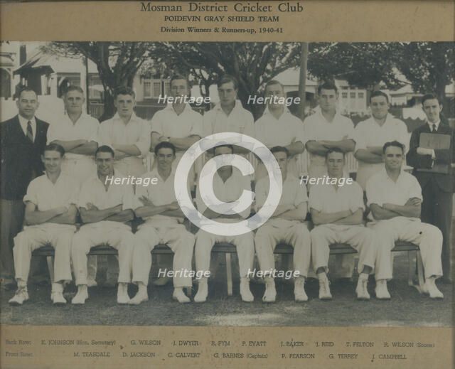 Mosman District Cricket Club. Creator: Unknown.