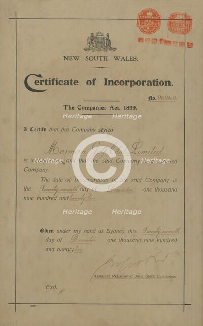 Mosman Golf Club. Creator: Unknown.