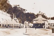 Mosman tram terminus at Mosman Bay, 1907. Creator: Unknown