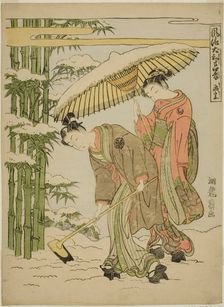 Moso (Chinese: Meng Zong), from the series "Fashionable Japanese Versions of the..., c. 1770/72. Creator: Isoda Koryusai