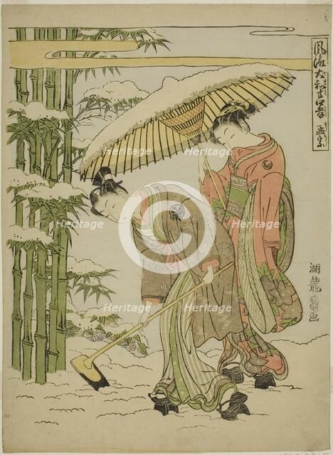 Moso (Chinese: Meng Zong), from the series "Fashionable Japanese Versions of the..., c. 1770/72. Creator: Isoda Koryusai.