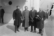 Mossessohn, [Albert] Einstein, [Chaim] Weizmann and Ussischkin [Ussishkin], between c1915 and c1920. Creator: Bain News Service