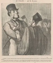 Mossieu ... je suis ce mari aux dépens duquel, 19th century. Creator: Honore Daumier