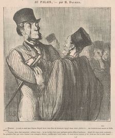 Mossieu ... je suis ce mari aux dépens duquel, 19th century. Creator: Honore Daumier