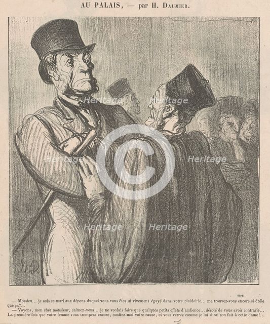 Mossieu ... je suis ce mari aux dépens duquel, 19th century. Creator: Honore Daumier.