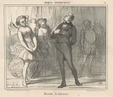Mossieu la directeur, 19th century. Creator: Honore Daumier