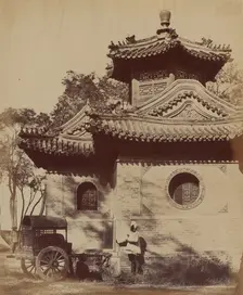 Mosque Near Pekin Occupied by the Commander-in-Chief and Lord Elgin, October 1860, 1860. Creator: Felice Beato