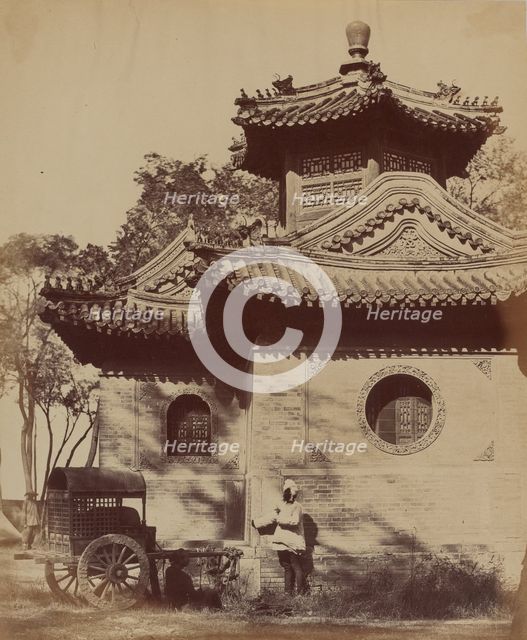 Mosque Near Pekin Occupied by the Commander-in-Chief and Lord Elgin, October 1860, 1860. Creator: Felice Beato.