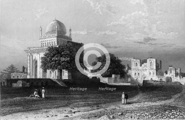 'Mosque of Mustapha Khan, - Bejapore', 1834. Creator: William Purser.