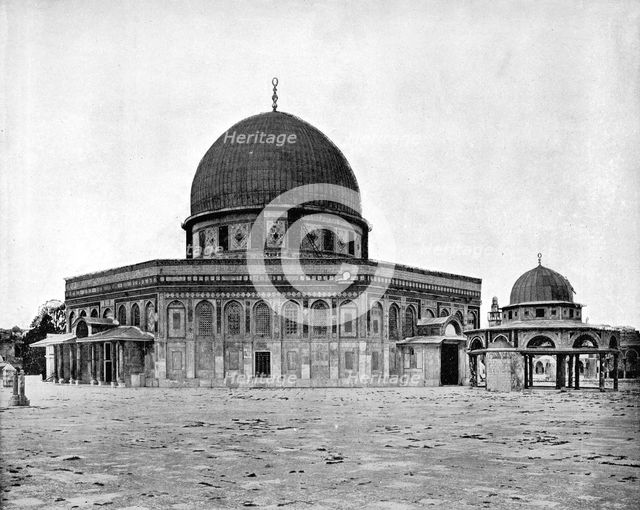 Mosque of Omar, Jerusalem, 1893.Artist: John L Stoddard