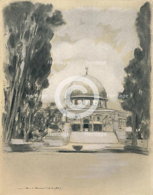 'Mosque of Omar, Jerusalem', 1903. Artist: Mortimer L Menpes.