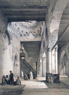 Mosque of Ahmed Ibn Touloun 19th century. Artist: Emile Prisse D'Avennes